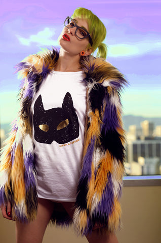 Wild Cat With Gold Eyes Handmade T-Shirt