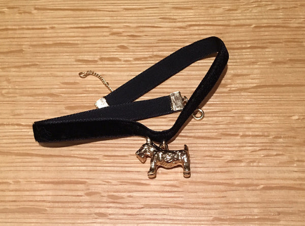 Choker With Terrier Pendant